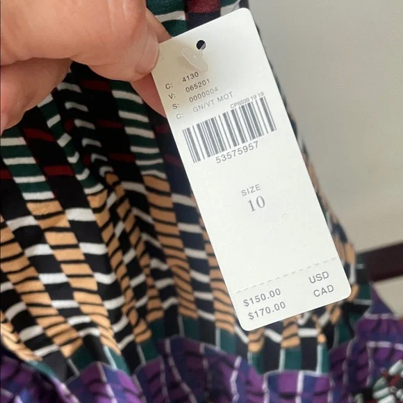 Mauve Anthropologie Black and Silver Sequin V-Neck Sundress new w tags - Picture 4 of 4